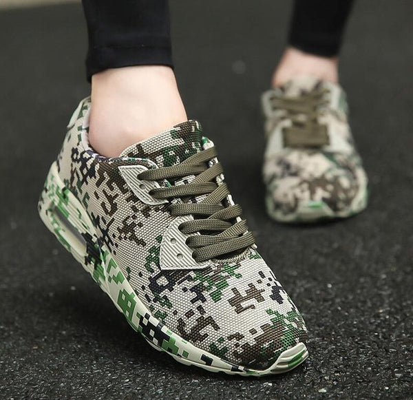 Camouflage Unisex Shoes Slipony men Shoes Height Increase male Comfort Footwear