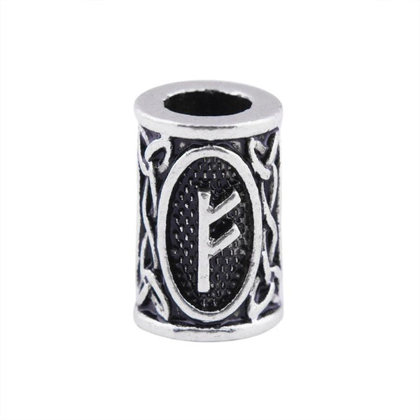 1pcs Viking Runes beads for Beards or Hair Jewelry Making Antique Beads Metal Charms for Bracelets for DIY Pendant Necklace