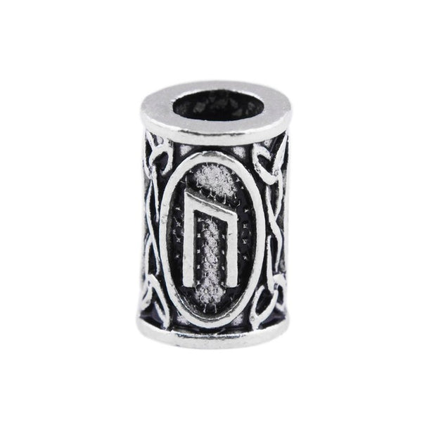 1pcs Viking Runes beads for Beards or Hair Jewelry Making Antique Beads Metal Charms for Bracelets for DIY Pendant Necklace