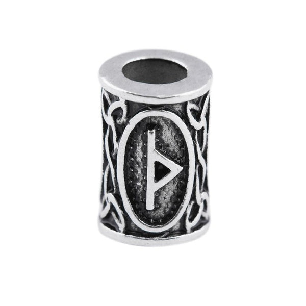 1pcs Viking Runes beads for Beards or Hair Jewelry Making Antique Beads Metal Charms for Bracelets for DIY Pendant Necklace