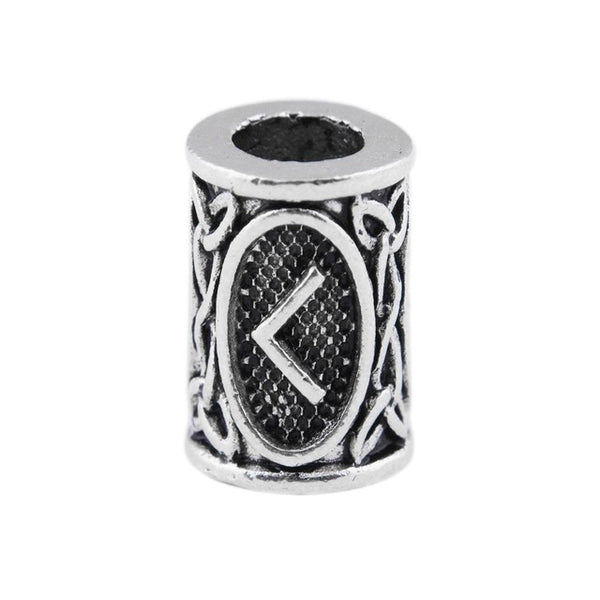 1pcs Viking Runes beads for Beards or Hair Jewelry Making Antique Beads Metal Charms for Bracelets for DIY Pendant Necklace