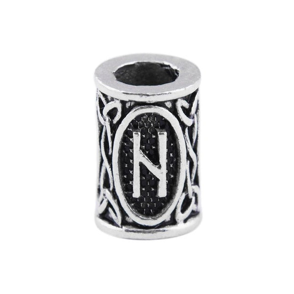 1pcs Viking Runes beads for Beards or Hair Jewelry Making Antique Beads Metal Charms for Bracelets for DIY Pendant Necklace