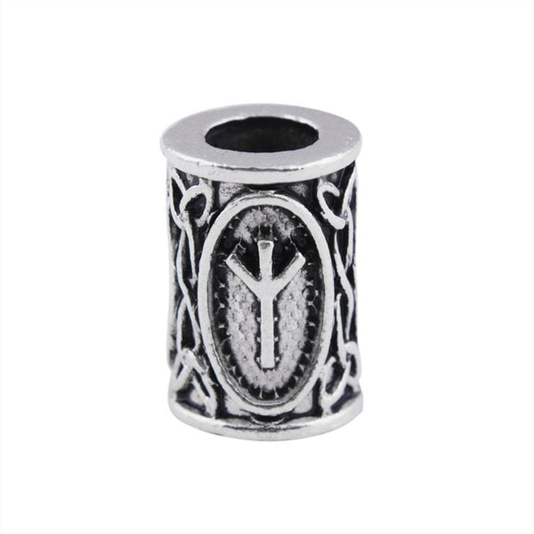 1pcs Viking Runes beads for Beards or Hair Jewelry Making Antique Beads Metal Charms for Bracelets for DIY Pendant Necklace