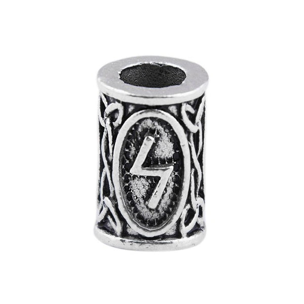 1pcs Viking Runes beads for Beards or Hair Jewelry Making Antique Beads Metal Charms for Bracelets for DIY Pendant Necklace