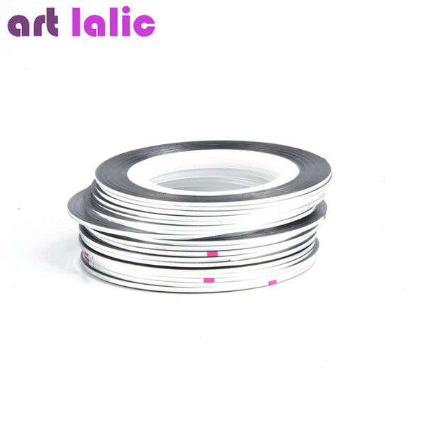 10pcs Striping Tape Line Nail Art Sticker Decoration DIY Decals UV Gel Acrylic Nail Tips