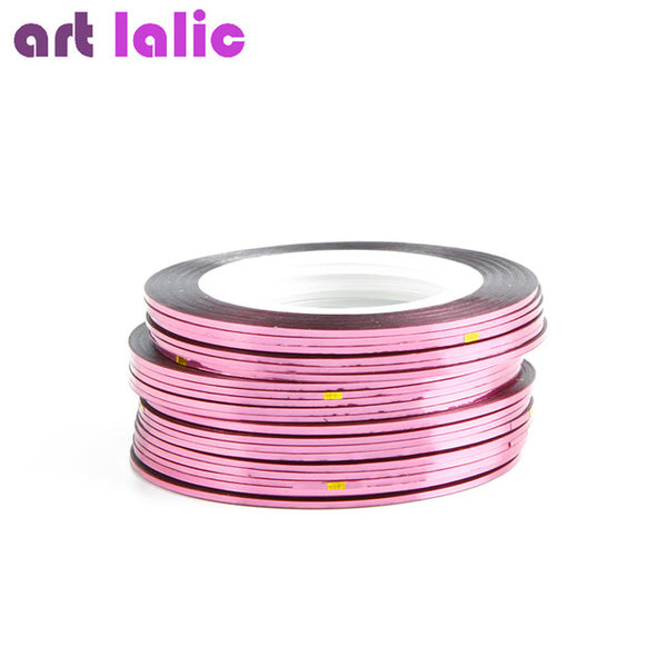 10pcs Striping Tape Line Nail Art Sticker Decoration DIY Decals UV Gel Acrylic Nail Tips