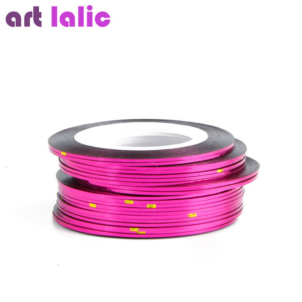 10pcs Striping Tape Line Nail Art Sticker Decoration DIY Decals UV Gel Acrylic Nail Tips