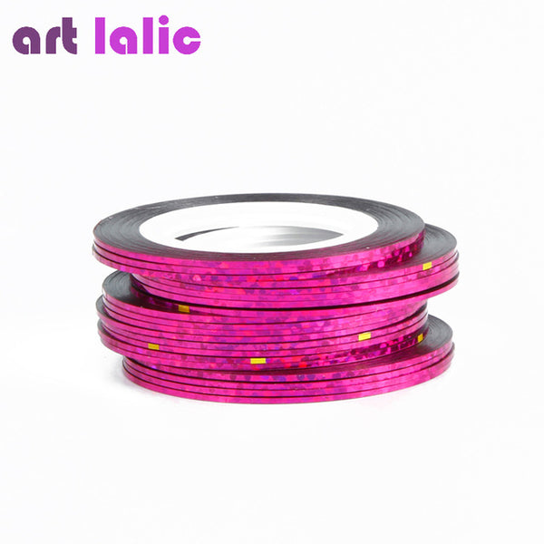 10pcs Striping Tape Line Nail Art Sticker Decoration DIY Decals UV Gel Acrylic Nail Tips