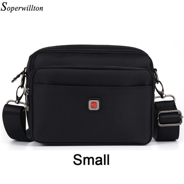 Soperwillton Brand Men's Bag Oxford Zipper Messenger Bag Crossbody Man Famous Brand Design Black Male Bag Bolsa Masculina #1053