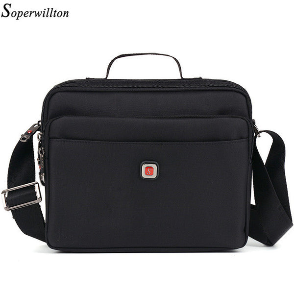 Soperwillton Brand Men's Bag Oxford Zipper Messenger Bag Crossbody Man Famous Brand Design Black Male Bag Bolsa Masculina #1053