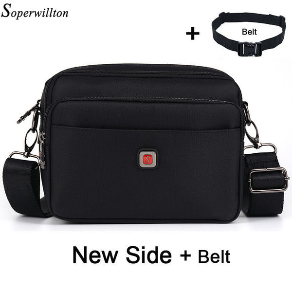 Soperwillton Brand Men's Bag Oxford Zipper Messenger Bag Crossbody Man Famous Brand Design Black Male Bag Bolsa Masculina #1053