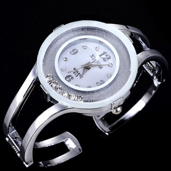 Fashion Full Steel Bracelet Watch Women Watches Rhinestone Women's Watches Ladies Watch Clock saat montre femme reloj mujer