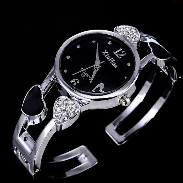 Fashion Full Steel Bracelet Watch Women Watches Rhinestone Women's Watches Ladies Watch Clock saat montre femme reloj mujer