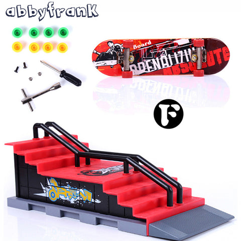 One Piece Skate Park A-F Finger Fingerboard Ramp Ultimate Park Mini Skateboard Ramp Toy Finger Board Tech Deck For Children Toy