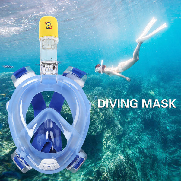 RKD Diving Mask Underwater Scuba Anti Fog Full Face Diving Mask Snorkeling Set with Anti-skid Ring Snorkel 2017 New Arrival