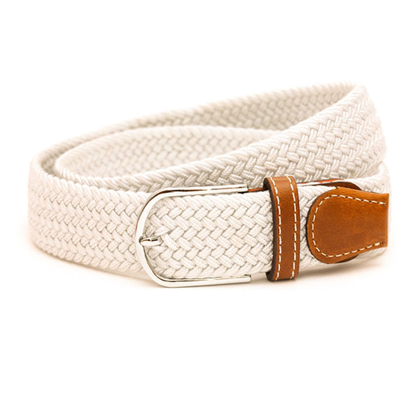 110cm Men fashion Canvas blets for Women Plain Webbing Metal Buckle Woven belt female Stretch Elasticity belts and strap D002