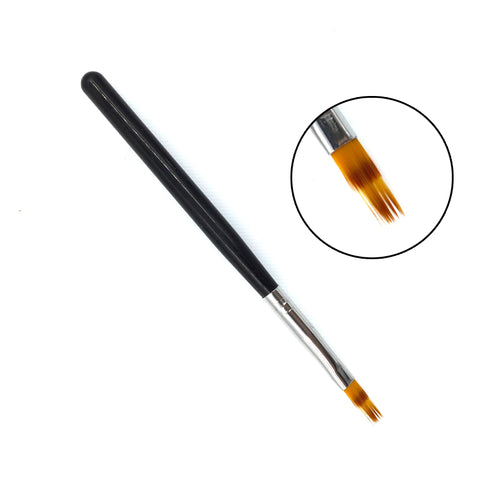 New 1pc Wood Handle Nylon Hair Ombre Brush Nail Art Brushes Soft Professional Nails Manicure Tools For Gradient UV Gel Nail