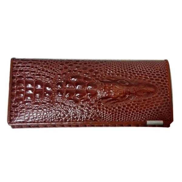 Genuine Leather 3D Embossing Alligator Ladies Crocodile Long Clutch Wallets Women Wallet Female Coin Purses Holders Brand