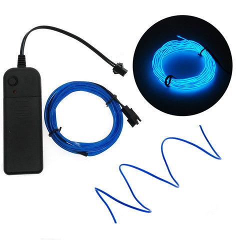 3m Neon Light Dance Party Decor Light Neon LED lamp Flexible EL Wire Rope Tube Waterproof LED Strip With Controller