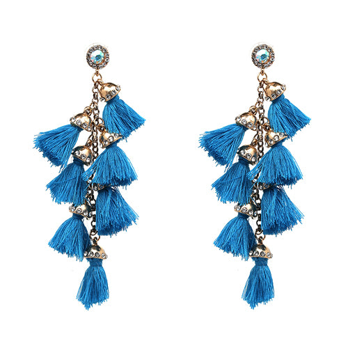 Hot sale New FIRENZE FRINGE DROPS earrings fashion women statement dangle T Earrings for women JEWELRY