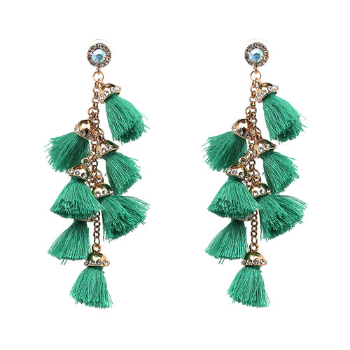 Hot sale New FIRENZE FRINGE DROPS earrings fashion women statement dangle T Earrings for women JEWELRY