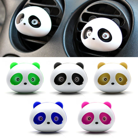 Car Styling Air Conditioning Vent Air Freshener Car Perfume Panda Eyes Will Jump 5 Colors #HP