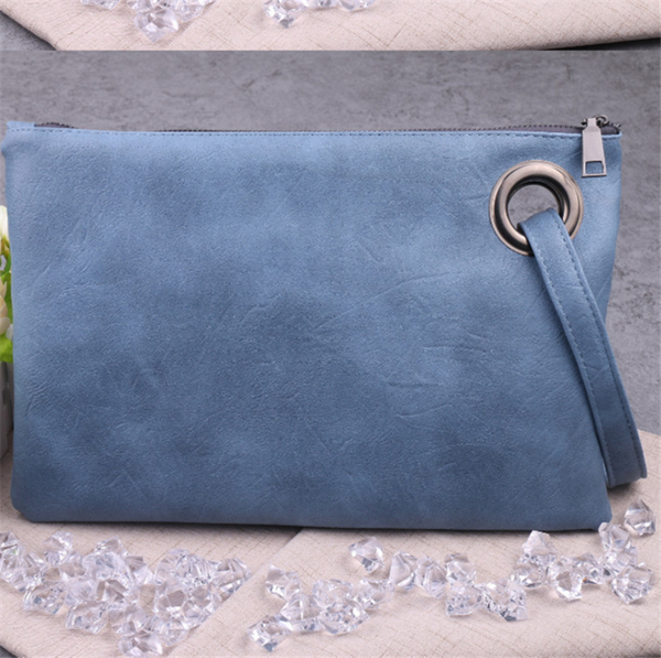 Fashion solid women's clutch bag leather women envelope bag clutch evening bag female Clutches Handbag free shipping