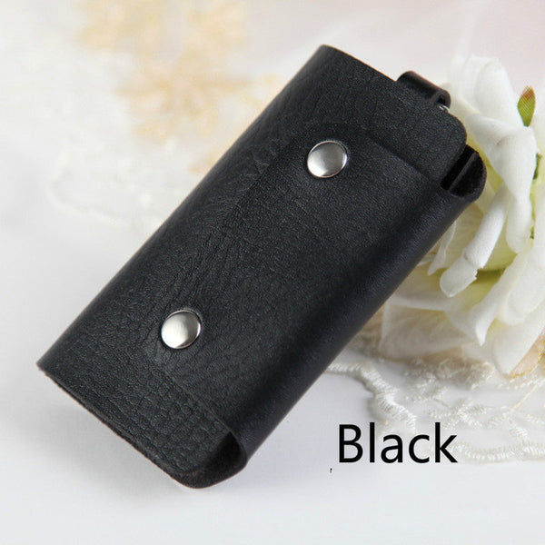 Hot Sale PU Leather Housekeeper Holders Car Keychain Key Holder Bag Case Wallet Cover