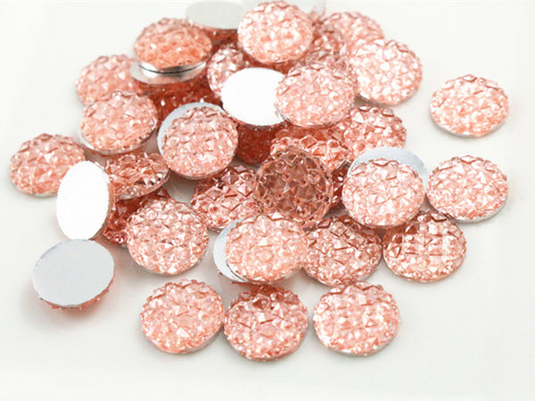 New Fashion 40pcs 12mm Mix Colors Flat back Resin Cabochons Cameo Jewelry Accessories Supplies Wholesale Supplies