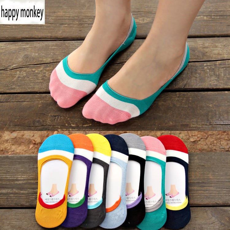 2016 10 pieces=5 pairs new spring and summer silicone invisible anti-skid socks women socks female  summer invisible ankle socks