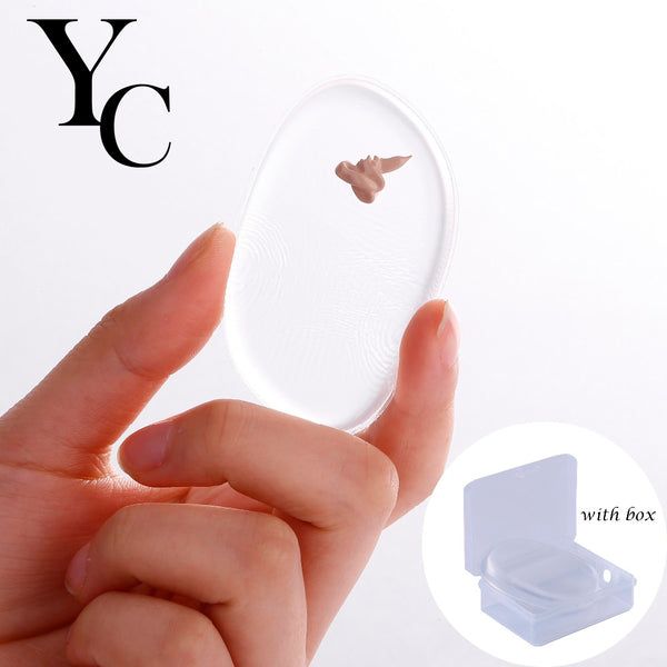 Yansh Makeup Foundation Silicone Blender Blending Puff Transparent Silica Flawless Powder Beauty  Sponge Make Up Puff