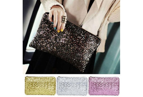 Shining Sequins Handbag Glitter Spangle Clutch Bag for Party Evening New LBY2017