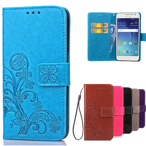 Luxury For Coque Samsung Galaxy Grand Prime Case G530 G530H G531 G531H G531F SM-G531F Wallet Flip Cover With Card Slots Holder