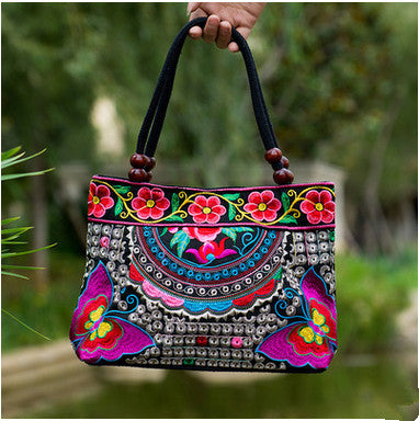 New Coming Fashion  Women' handbag!New nice Embroidered Lady bags national trend handbag embroidered embroidery Lady carry bag