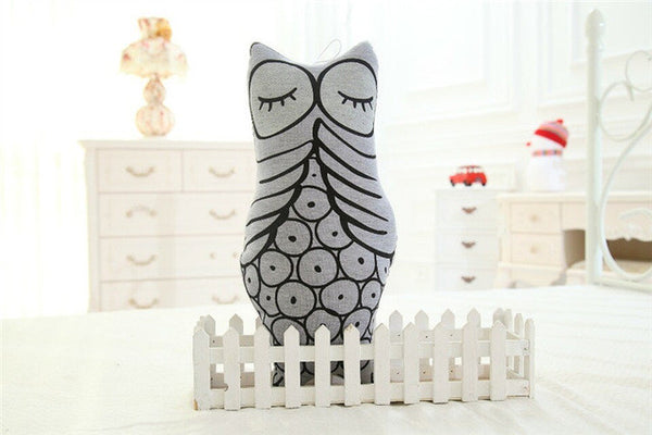 Baby Toys Glowing In Dark Moon Night Star light bulb Owl Cushion Plush Decorative Pillow Kids Bed Appease Dolls Christmas Gift