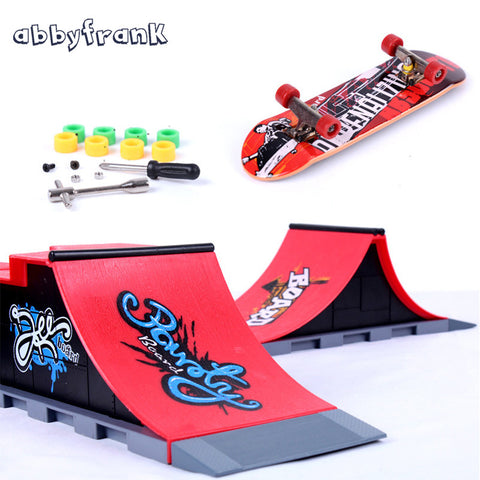 1 PCS Skate Park Fingerboard Finger Skateboard Ramps A-F For Deck Finger Board Ultimate Parks Mini Skateboard Toys