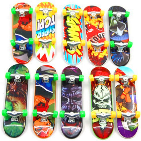 1 pcs New cartoon Anime Professional Finger Skateboard zinc alloy Stents Bearing Wheel Fingerboard Novelty Items Children Toy
