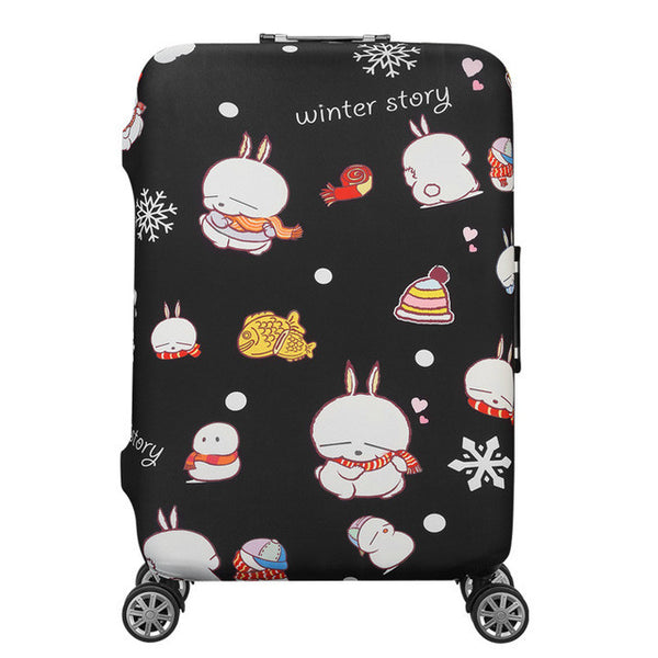 HMUNII Elastic Luggage Protective Cover For 19-32 inch Trolley Suitcase Protect Dust Bag Case Child Cartoon Travel Accessories