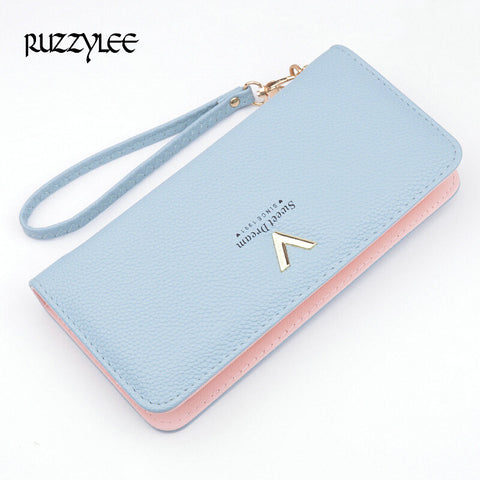 2017 New Wallet Women Long Zipper Ladies Purse Female Leather Wallets Brand Woman Purse Card Holder Clutch Portefeuille femme