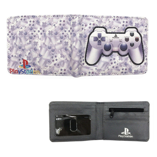 FVIP Playstation Wallet Game Playstation Control Shape Coin Purse With Card Holder For Young