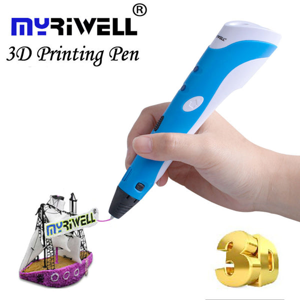 Myriwell 3D Pen DIY 3D Printer Pen Drawing 3d Printing Pens with ABS Filament 1.75mm for Kids Christmas Birthday gift