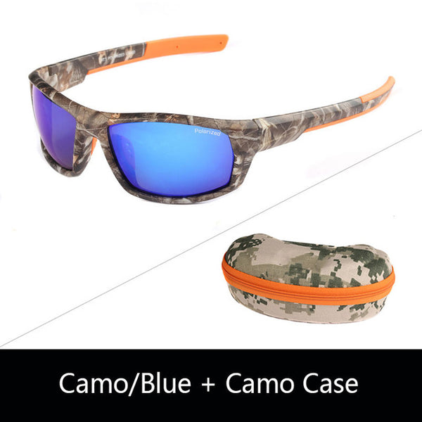 JIANGTUN Hot Trendy Camo Black Polarized Sunglasses Men Women Brand Designer Sports Sun Glasses UV400 Driving Gafas