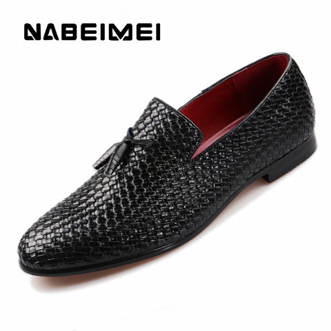 Men shoes genuine leather pigskin loafers casual slip-On shoes big size 37-48 solid black/blue/gray summer shoes zapatillas