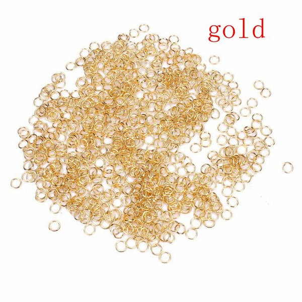 200pcs/lot  3/4/5/6/7/8/10/12mm metal DIY Jewelry Findings  Open Jump Rings & Split Ring for jewelry making