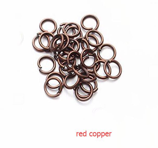 200pcs/lot  3/4/5/6/7/8/10/12mm metal DIY Jewelry Findings  Open Jump Rings & Split Ring for jewelry making