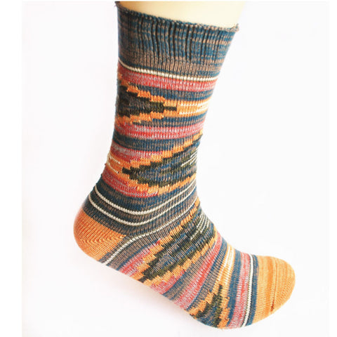 1PC Womens Fashion Brand Socks Women calcetines Cashmere Wool Printing Thick Warm Winter Socks