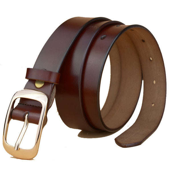 Factory Direct Quality Assurance Best Price New Fashion Cowskin Leather Women Belt Brief  Women Strap Designer Casual Belt