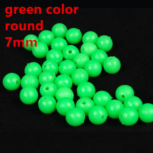 Rompin 100pcs/lot Luminous Beads  Fishing Space Beans round Float Balls Stopper light Balls sea Fishing Tackle lure Accessories