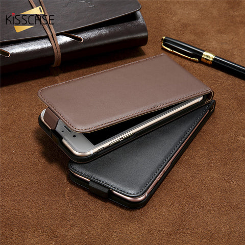 KISSCASE Retro Leather Case For Samsung Galaxy S4 mini S3 S7 Edge S6 Edge S5 S8 S8 Plus iPhone 6 6s Plus 7 7 Plus 5 5s SE Case