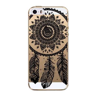 Phone Back Cases For iPhone 5 iPhone 5s SE Ultra Thin Soft TPU Silicon Printed Animals Flower Beauty Girl Back Case Cover